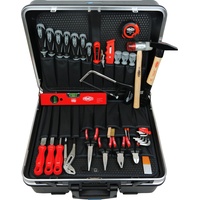 FAMEX Werkzeugset 606-88 Profi Werkzeugkoffer in ABS-Schallenkoffer Komplettset, (Werkzeugtrolley,