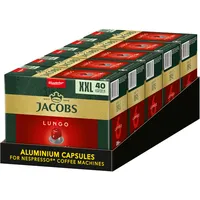 Jacobs Lungo Classico, Megapack XXL, Intensität 6/12, 5 x