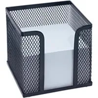Wedo Zettelbox Drahtmetall 92 x 92 mm Schwarz