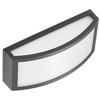 LINDBY LED Wandleuchte außen Jakari (spritzwassergeschützt (Modern) in Schwarz