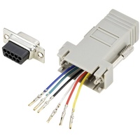 TRU Components D-SUB Adapter D-SUB-Stecker 9pol. - RJ12-Buchse 1