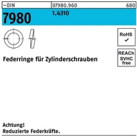 Reyher Federring DIN 7980 f.Zylinderschrauben 3 1.4310 100 Stück