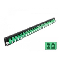 DeLock 19′′ Spleißbox Frontblende 24 Port LC Duplex grün