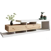 Mirjan24 Tuskana TV-Lowboard 198x45x40 cm Braun Holzwerkstoff