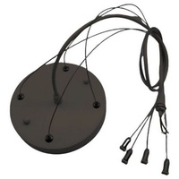 Enovalite Drahtseilhalterung, schwarz für smartes LED-Panel