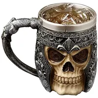 Geschenkehöhle 3D Totenkopf Tasse 0,4 l Silber