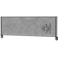 Maul Akustik-Tischtrennwand MAULconnecto 9751689, dunkelgrau 160,0 x 51,5 cm