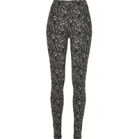 URBAN CLASSICS Ladies Soft AOP Leggings - schwarz