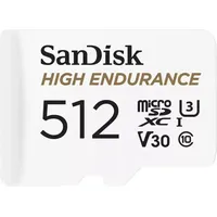 SanDisk High Endurance R100/W40 microSDXC 512GB Kit, UHS-I U3,