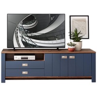 Innostyle Innostyle, Dijon TV-Lowboard Holzwerkstoff Parisian Blue/Haveleiche Cognac