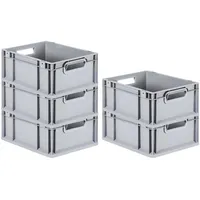 Proregal 5x Eurobox NextGen Grip | HxBxT 17x30x40cm |