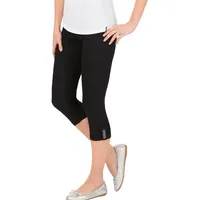TRIGEMA Leggings TRIGEMA "TRIGEMA Leggings 7/8 mit Kristallsteinen", Damen,