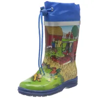 Beck Jungen Bauernhof Gummistiefel, Mehrfarbig, 22 EU