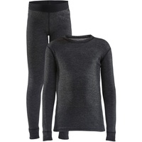 Craft Core Wool Merino Unterwäsche-Set Kinder 998000 black melange