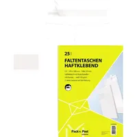 MAILmedia Faltentasche C4 125g mF hk weiß 25St.