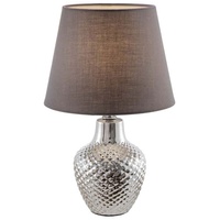 Nino Leuchten Tischlampe Wohnzimmer Nachttischlampe Tischlampe Keramik, Schlafzimmer Chrom