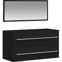 VidaXL Badschrank 1-tlg. Schwarz