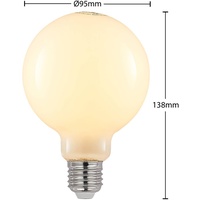 ARCCHIO LED E27 4W 2.700K G95 Globe, dimmbar, opal