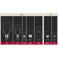 Paulmann LED Birne, E27 9W 2700K klar,