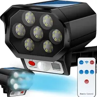 Retoo LED Solarleuchte IP65 Wasserdicht Bewegungssensor Dummy Kamera Außenleuchte