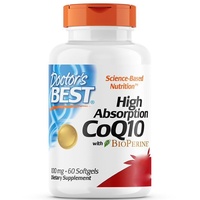 Doctor's Best High Absorption CoQ10 with BioPerine, 100 mg,