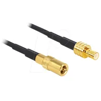 DeLock 88732 - 1x SMB-Buchse] 0.5m Schwarz
