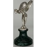 Casa Padrino Luxus Briefbeschwerer Skulptur Frau mit Flügeln Silber
