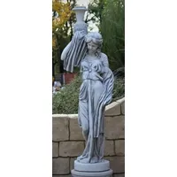 Casa Padrino Jugendstil Garten Deko Skulptur Frau mit Vase