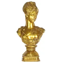Casa Padrino Barock Damen Büste Gold 37 x 22