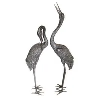 Casa Padrino Störche Bronzefiguren Antik Bronze - Luxus Deko