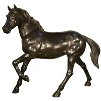 Casa Padrino Luxus Bronze Deko Skulptur Pferd 188 x