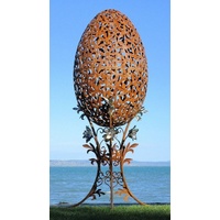 Casa Padrino Luxus Barock XXL Stahl Garten Skulptur Ei