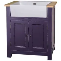 Casa Padrino Landhausstil Spültisch / Spülenschrank Antik Lila /