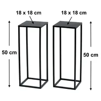 DanDiBo Ambiente DanDiBo Blumenhocker Metall Schwarz 50 cm Blumenständer