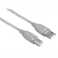 Hama USB 2.0 Kabel geschirmt Grau