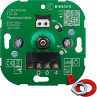 EHMANN Unterputz-Dimmer, T37.08, 230V, Phasenanschnitt,