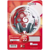 Landré Landre Ringbucheinlagen A5, 70g, 6-fach-Lochung 4006144575059 Landre 50