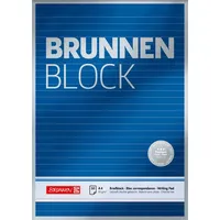 Brunnen Briefblock A4 liniert mehrfarbig