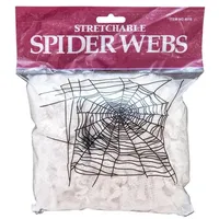 Europalms Halloween Spinnennetz weiß 50g - Spinnennetz für schaurig