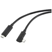 Renkforce USB-C Kabel USB 3.2 Gen2 Stecker einseitig gewinkelt
