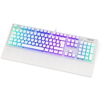 Endorfy Omnis Pudding, Onyx White, PBT, LEDs RGB, Kailh