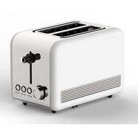 Schäfer Elektronik Toaster Retro 2-Scheiben Toaster Toastautomat 850 Watt