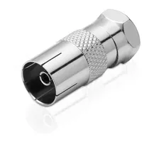Adaptare 60521 - Sat/TV-Adapter (F-Stecker/IEC-Koax-Buchse)