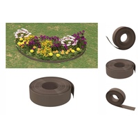 VidaXL Rasenkante Braun 10 m 15 cm Polyethylen