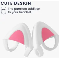 Kwmobile 2X Katzenohren Aufsatz kompatibel mit Overear Headphone -