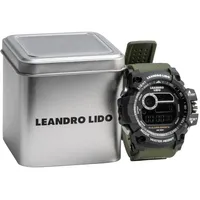 Leandro lido "Palermo" Uni Sport Uhr dunkelgrün | LL-19