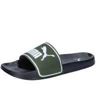 Puma Leadcat 2.0 Slide Sandal, Myrtle White Black Green,