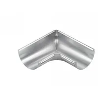 Grömo Zink-Rinnenwinkel 90Grad, 333mm, Inneneck, halbrund