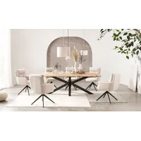 Home Affaire Esstisch »Hudson«, erweiterbar durch Ansteckplatte Hudson, beige