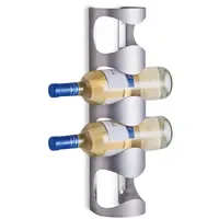 Zeller Wand-Flaschenhalter 11,5 x 9,8 x 45 cm Silber